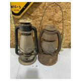 Lot of 2 Vintage Lanterns