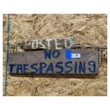 Lot of 2 - Wooden Hand Made Signs