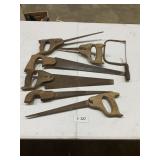 Lot of 7 Small Hand Saws