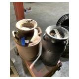 Lot of 2 Milk Cans ( No bottom) See Pics