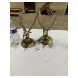 Lot of 2 Brass Eagles