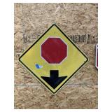 Stop Sign Ahead Sign