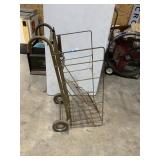 Vintage Metal Rolling Retail Rack