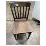 Wooden Chair w/Arkansas Tags