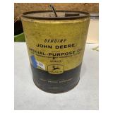 Metal John Deere Special Purpose Oil 5gal Can