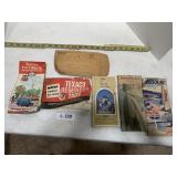 TEXACO Reminder Tags, Vintage Maps