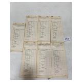 Lot of 7 Wonder Snack Food Order Pads