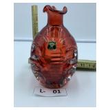 Golden Crown Rose Crystal/Glass Vase