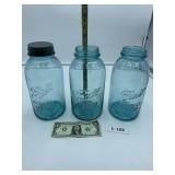 3 - Blue ball Jars