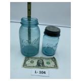 2 - Blue Ball jars
