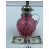 Cranberry Jug (Fenton?)