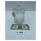 Crystal Biscuit Jar