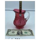 Small Cranberry Fenton Pitcher