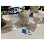 Milk Glass Set