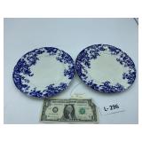 Wedgwood? Flow blue Plates
