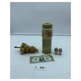 Grapes, Vase, Small Salt/Pepper Shackers