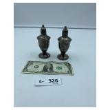 Sterling Weighted Salt/Pepper Shackers 269.32g