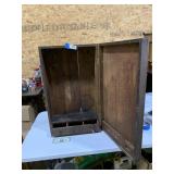 Antique Wood Cabinet w/Key