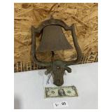 Cast Iron Bell Bull Design