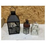 3 Lantern/Candle Holders