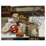 Misc Lot - Kitchen Items,  Blanket, etc.