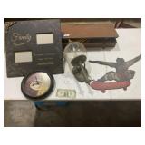 Decor Lot - Clock, Picture Frame, Wall Light, etc