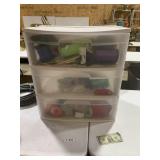 Plastic Storage and Contents