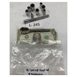 1/4 Drive Snap-On Standard Sockets & Ratchet