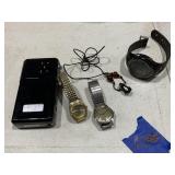 3 Watches & VuPoint & Skunk Necklace