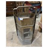 Brass Outdoor Decor (one broken glass)