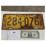 1936 2 Ton License Plate Arkansas