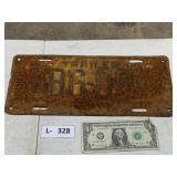 1936 4 Ton License Plate Arkansas