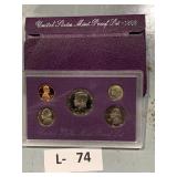 US Proof Set 1989
