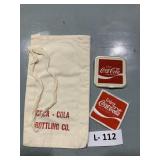 Vintage Coca-Cola Coin Bag & Patches