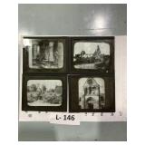 WWI battle Damage Scenes Lantern Slides