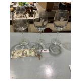 Wine Glasses x3