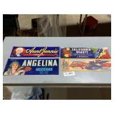 California Fruit Box Labels