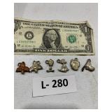 Gum Machine Charms Cartoon Characters