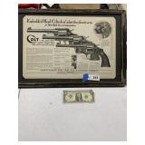 Framed 1930s Colt Advertisment