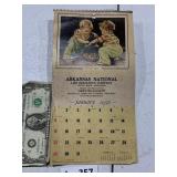 1956 Calendar Arkansas National Life Insurance Co
