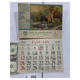 1947 Calendar Federal Life Insurance Co