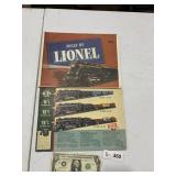 Vintage Lionel Train Catalogs
