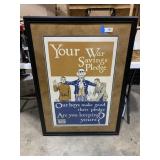 WWI Your War Savings Pledge Print