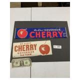 1950s Re-Elect Cherry Stickers