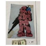 Silk Screen Mechanical Man (Stains)