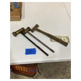 3 - Brass Head Hammers