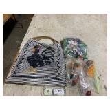 Rooster Bag & Sewing Supplies