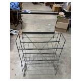 Metal Battery Rack black