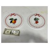 Vintage Monax Petalware Plates