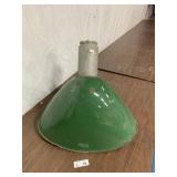Vintage Enamel Industrial Gas Station Light Green